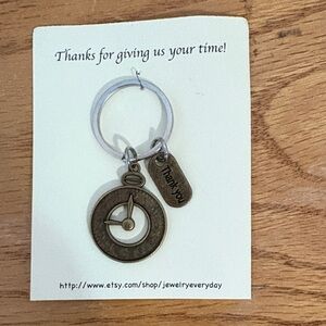 Bronze Thank You Keychain
